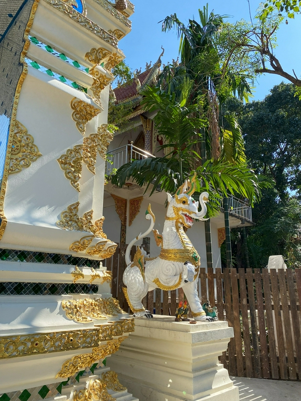 Wat Phra Sing and Wat Chedi Luang temples in Chiang Mai, Thailand.