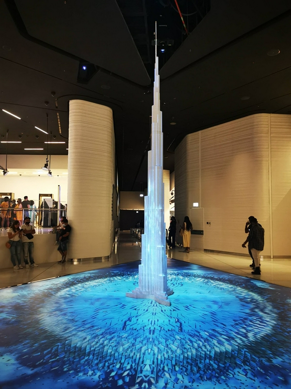 Burj Khalifa's architecture and interior views from observation deck