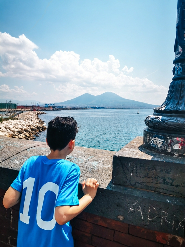 Via Partenope and the view of His Majesty Vesuvius hero