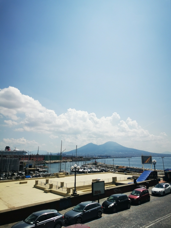 Via Partenope and the view of His Majesty Vesuvius 1