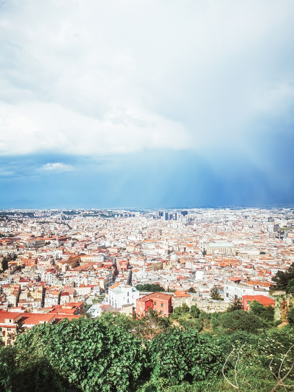 Panoramic view of Naples from Certosa e Museo di San Martino