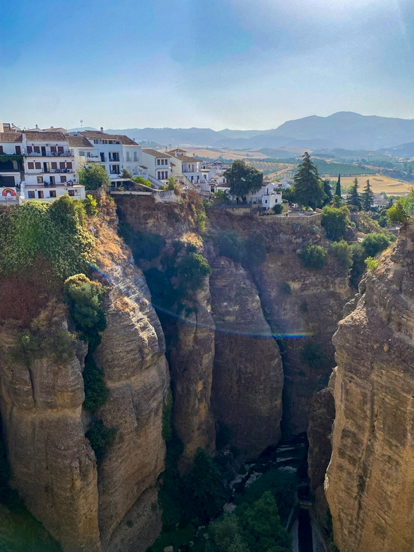 El Tajo Gorge and Ronda Bridge in Ronda, Spain, showcasing natural and architectural beauty.