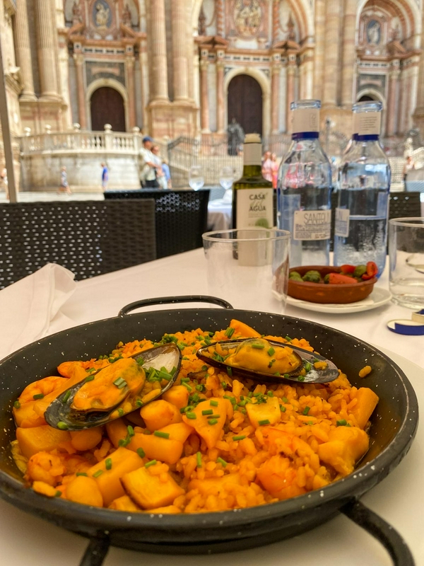 Roman amphitheater, Baroque cathedral, Moorish castle in Málaga.