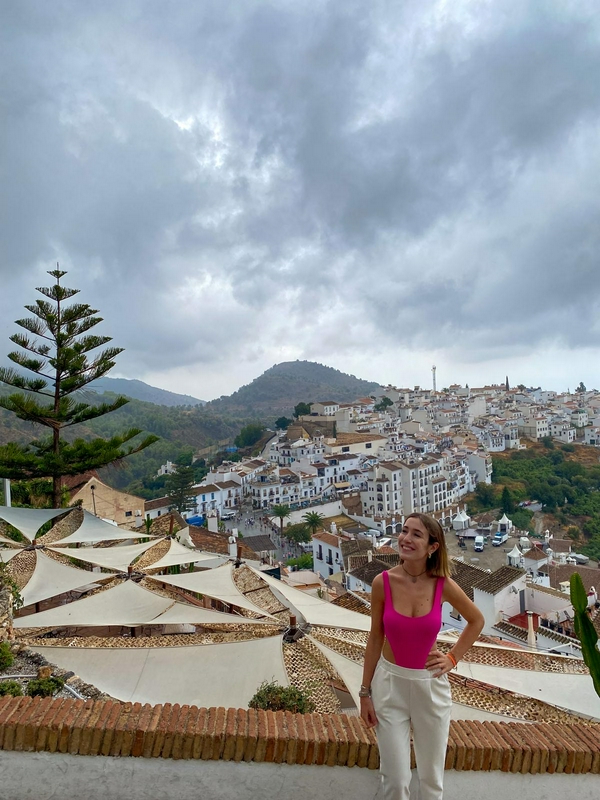 Charming whitewashed buildings and cobblestone streets in Frigiliana.