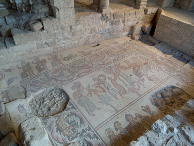Baptismal site of Jesus in the city of mosaics by the Jordan River.