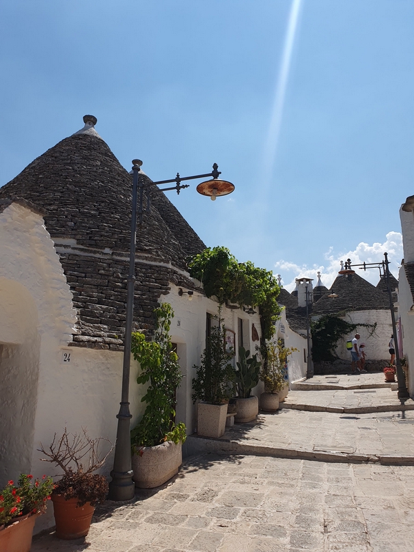 Historic trulli houses in Alberobello, a UNESCO World Heritage site.