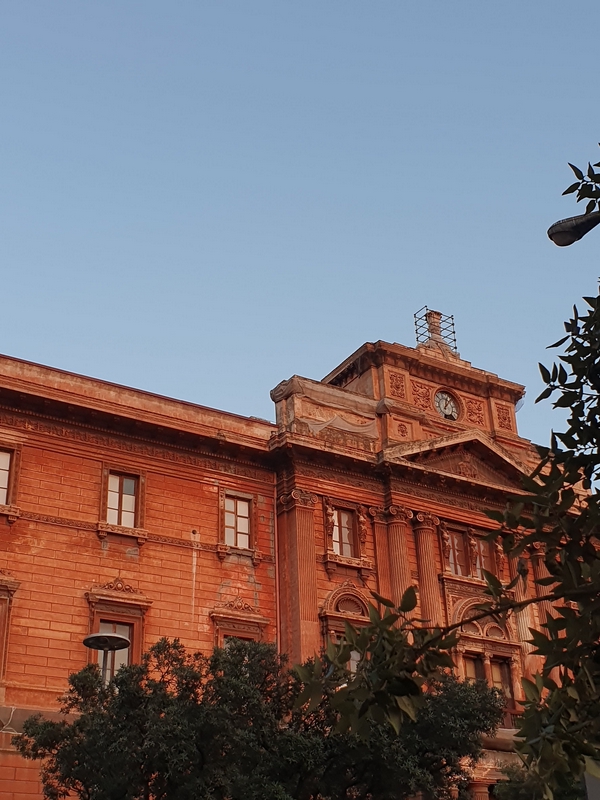Prominent building in Taranto showcasing its architectural style.
