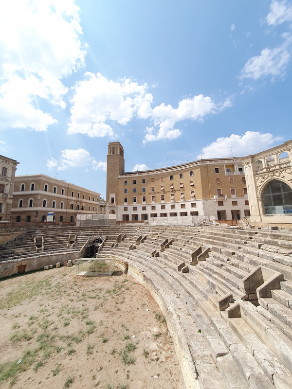 Historic baroque architecture in the walkable streets of Lecce