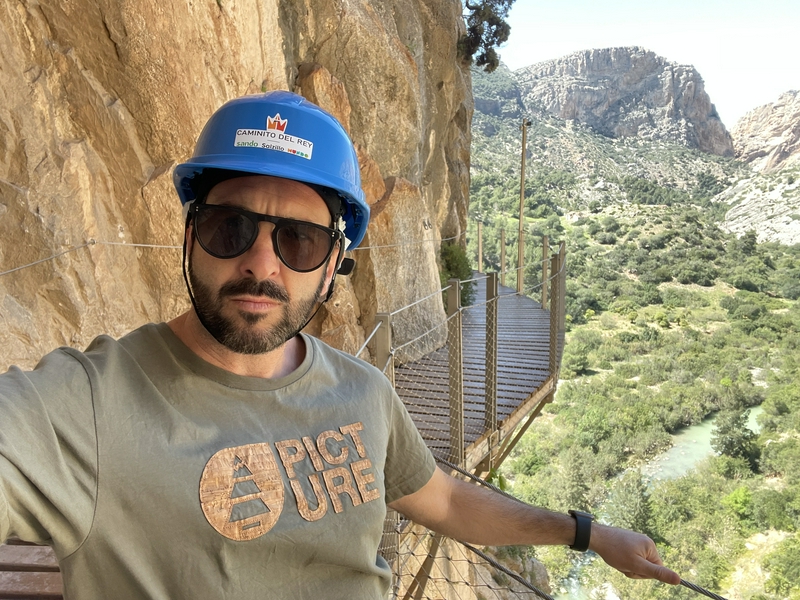 Caminito del Rey hiking trail in El Chorro, Andalusia, showcasing its stunning views and rugged landscapes.